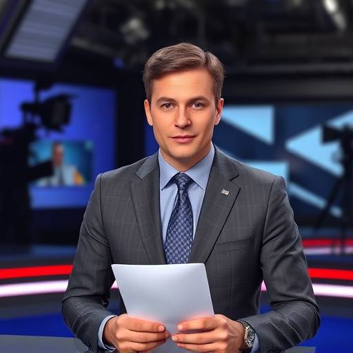 Presentadora de noticias profesional