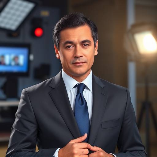 Presentadora de noticias profesional